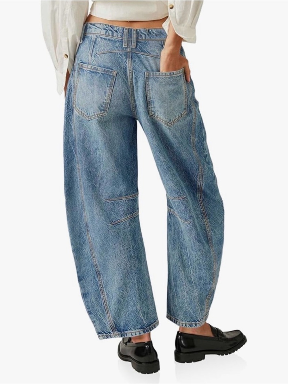 Boyfriend Barrel Jeans // Size 6 - Picture 3 of 6